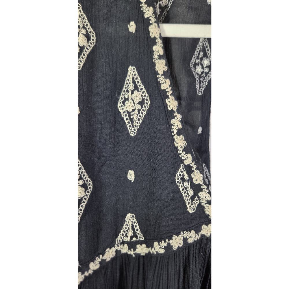 Free People Cinnamon Diamond‎ Embroidered Tunic Top Size Xs - Picture 7 of 10
